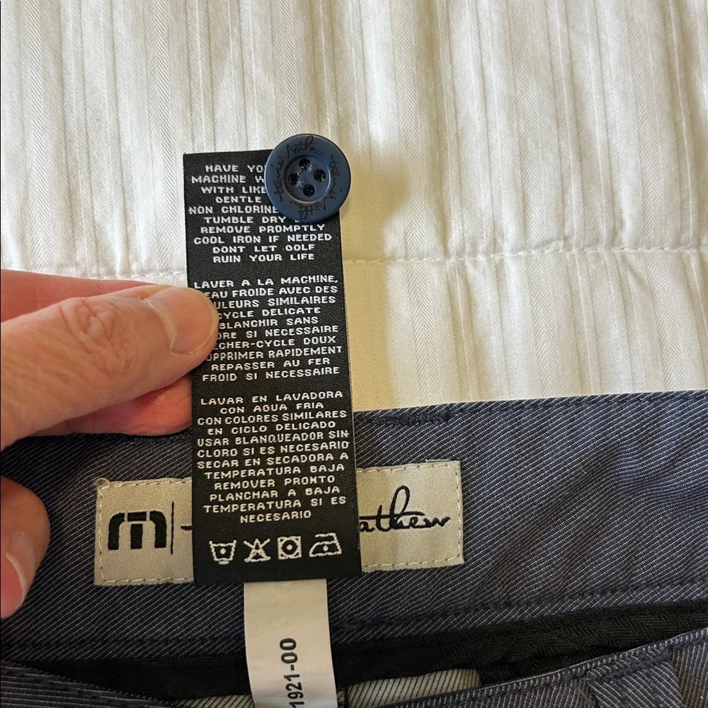 Men's Travis Matthew Blue Dress Pants Size 30 Golf